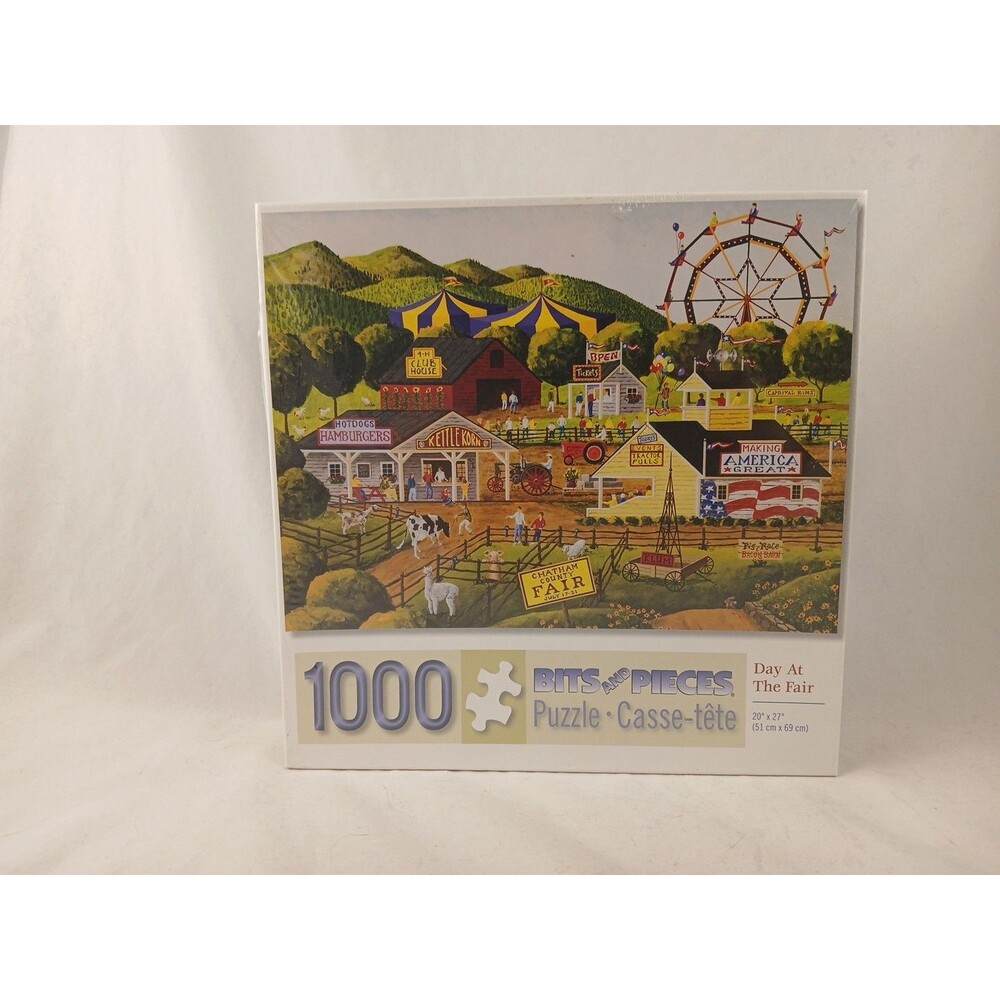 Bits and Pieces 1000 Piece Jigsaw Puzzle-Day at the Fair-NEW/SEALED!